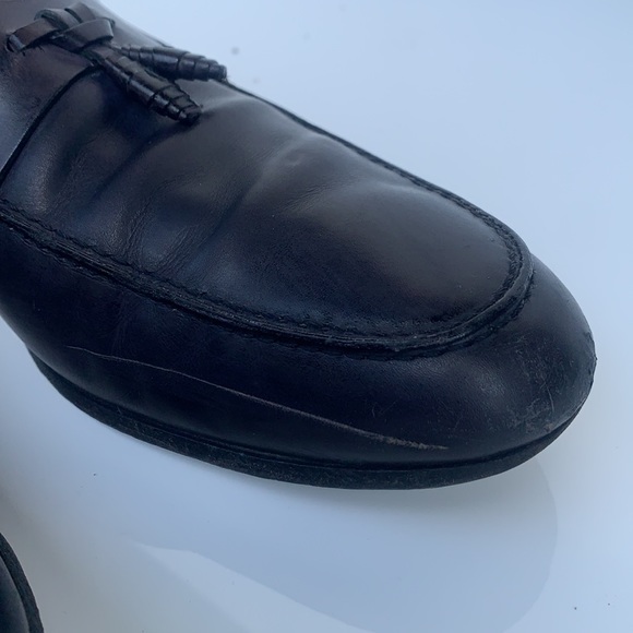Black Leather Loafers/dress shoes by Gucci - Picture 7 of 16